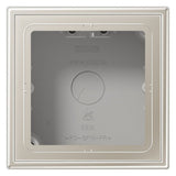 Jung ES2581A-L Aufputz-Kappe 1fach m.Rahmen LS Edelstahl