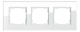 GIRA 021312 Abdeckrahmen 3fach Esprit Glas Weiß