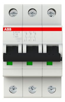 ABB S203M-C16 Sicherungsautomat C-Char., 10 kA, 16A, 3P