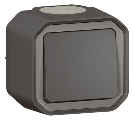 Legrand 069790L Plexo New FRAP Taster 10 A Steckkl.(SL) IK08 Anthrazit