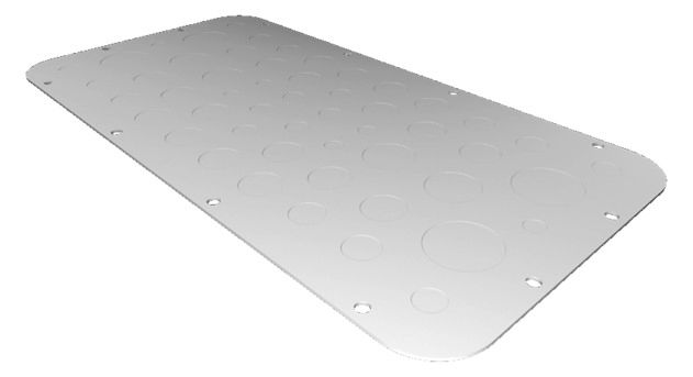 Rittal AX 2577100 Metall-Flanschplatte