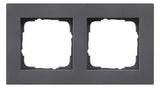 GIRA 0212235 Abdeckrahmen 2fach flach E2 Anthrazit