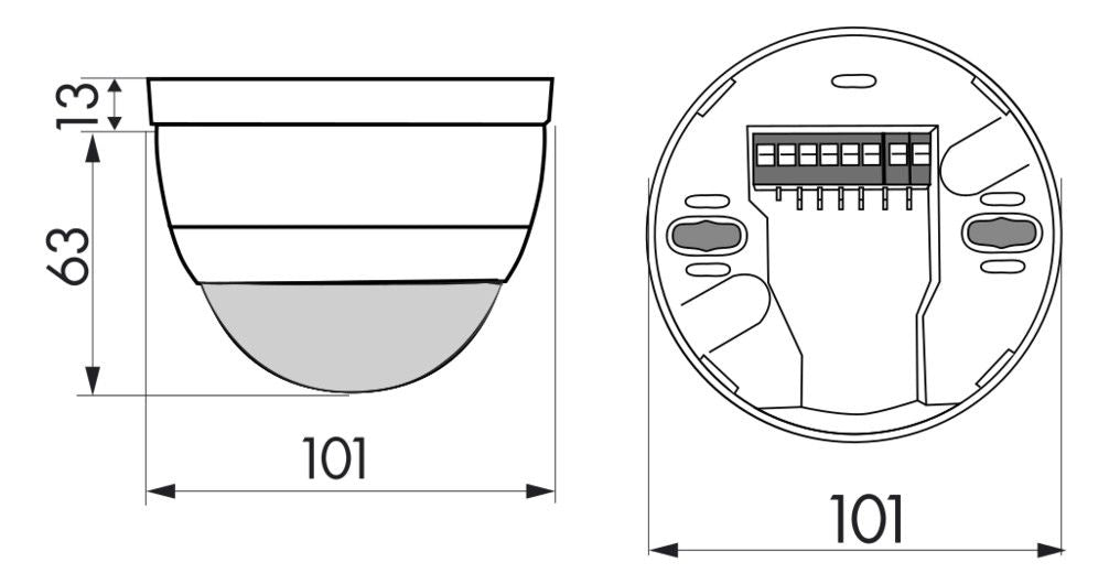 BEG 92440 PD4-M-2C-K-AP weiß LUXOMAT Präsenzmelder