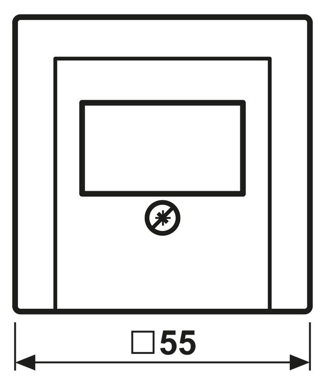 Jung A569BFPLTANM Abdeckung f.TAE bruchsicher Serie A anthrazit matt