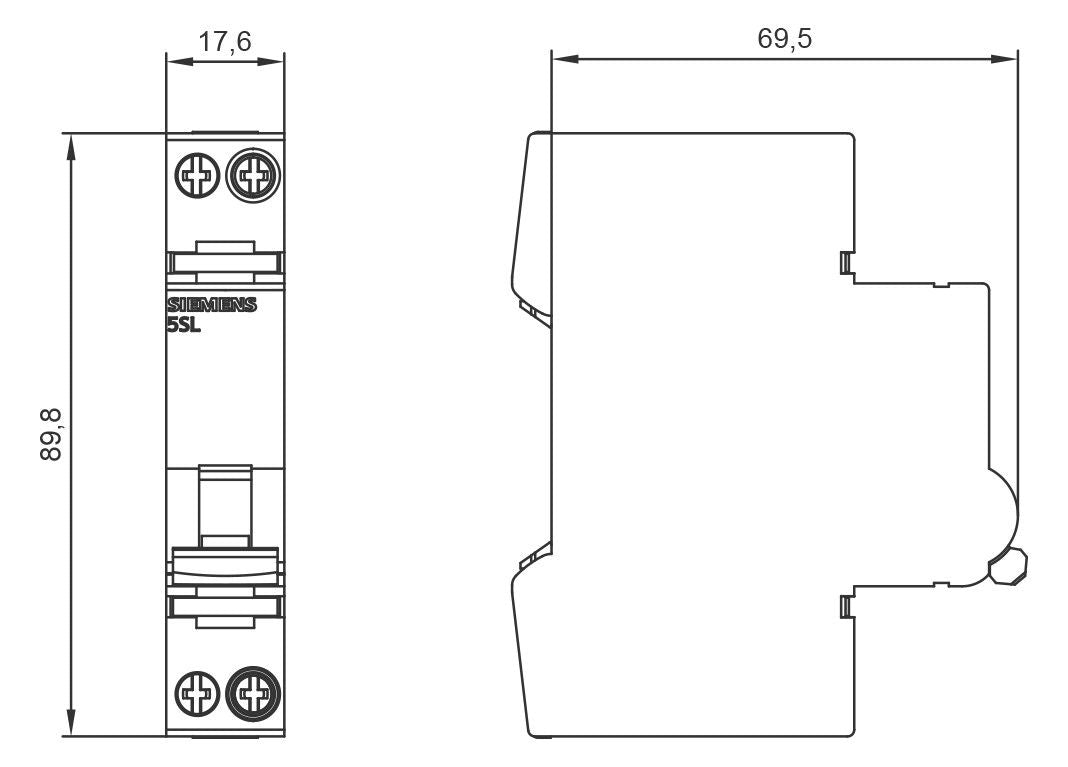 Siemens 5SL6016-6 Leitungsschutzschalter