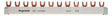 Legrand 004980 Gabelkammschiene 3-polig 12TE 10qmm