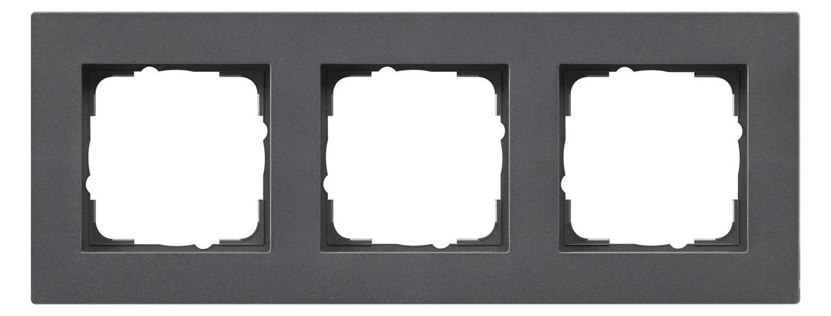 GIRA 0213235 Abdeckrahmen 3fach flach E2 Anthrazit