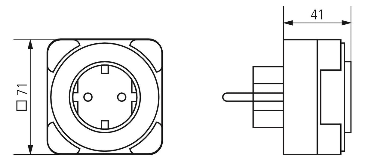 Theben timer 26 safety-plus Analoge Steckdosen-Zeitschaltuhr Tag 0260833