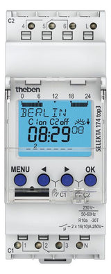 Theben SELEKTA 174 top3 Zeitschaltuhr Dig Astro- u.Wochenprgm. 2K App 1740130