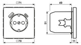 Jung LS1520-15CASWM SCHUKOsteckdose m.USB Typ AC