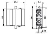 TEGA 100007251 SC Duplex Kupplung MM türkis
