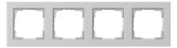 GIRA 021437 Abdeckrahmen 4fach E2 Grau matt