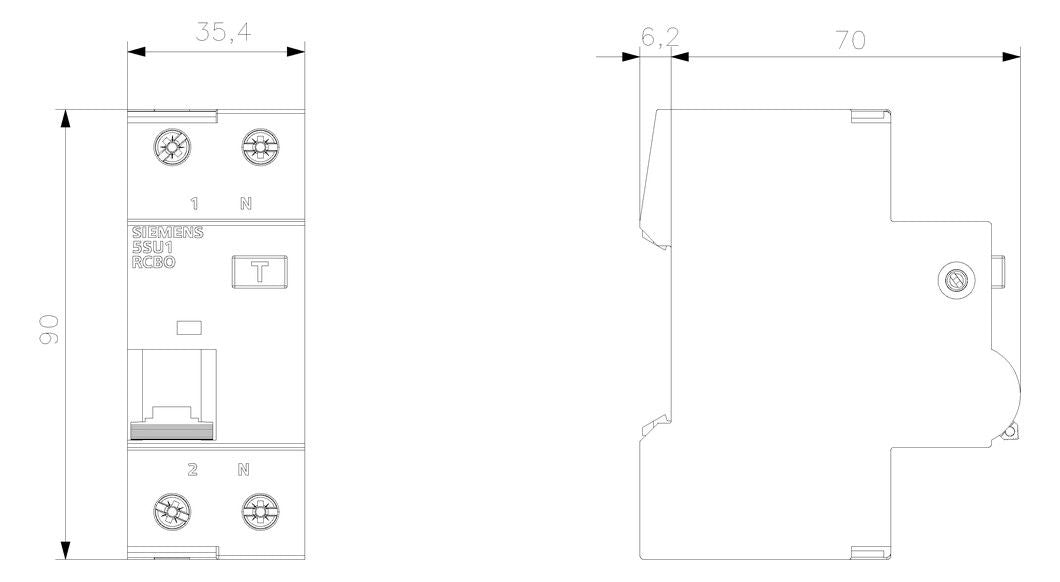 Siemens 5SU1354-7KK16 FI/LS-Schalter