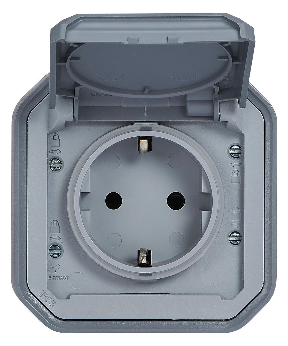 Legrand 069730L Plexo New FRAP Schutzkontakt-Steckdose Steckkl.(SL) EB