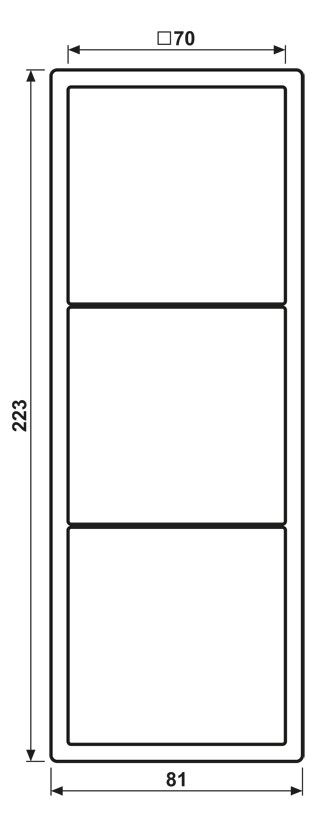 Jung AL2983AN Rahmen 3fach LS/FD-design Aluminium anthrazit