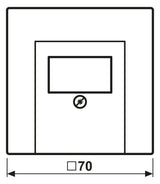 Jung LS969TSW Abdeckung f.TAE schwarz TAE-Fernmelde-Anschlussdose und Kombinat