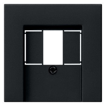 GIRA 0276005 Abdeckung TAE USB System 55 Schwarz matt