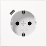 Jung LS1520-18CWW SCHUKOsteckdose m.USB Typ C