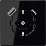 Jung LS1520-15CASW SCHUKOsteckdose m.USB Typ AC