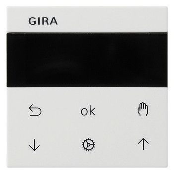 GIRA 536627 S3000 Jalousie-/Schaltuhr Display System 55 Reinweiß seidenmatt