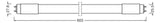 Ledvance LED TUBE T8 UN V 600mm 8W 830 800lm 3000K LED-Röhre f.EVG/KVG