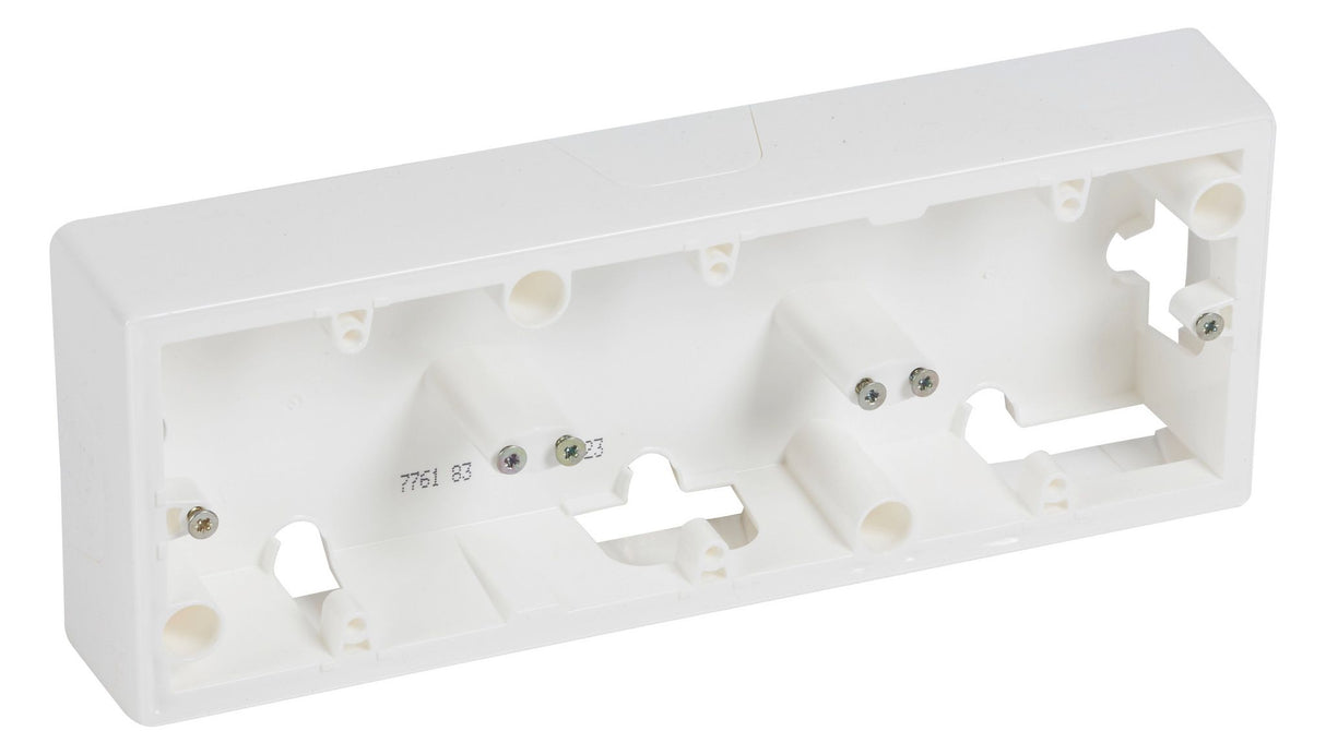 Legrand 776183 Aufputz Gehäuse 3-fach Creo ultraweiß