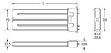Osram DULUX F 24W/840 2G10 165mm FS1 Kompakt-LLp Hellweiß