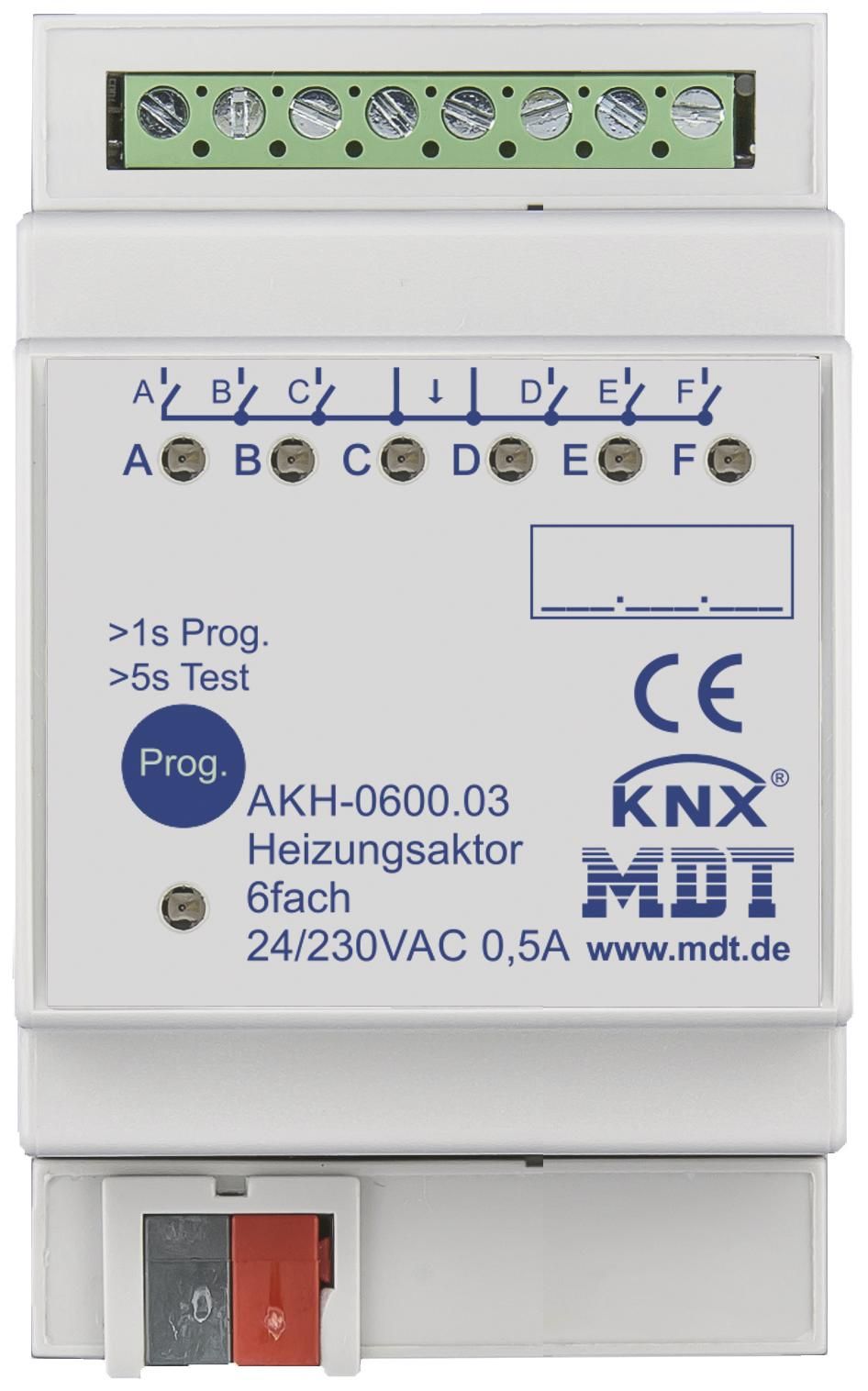 MDT AKH-0600.03 Heizungsaktor 6fach 3TE