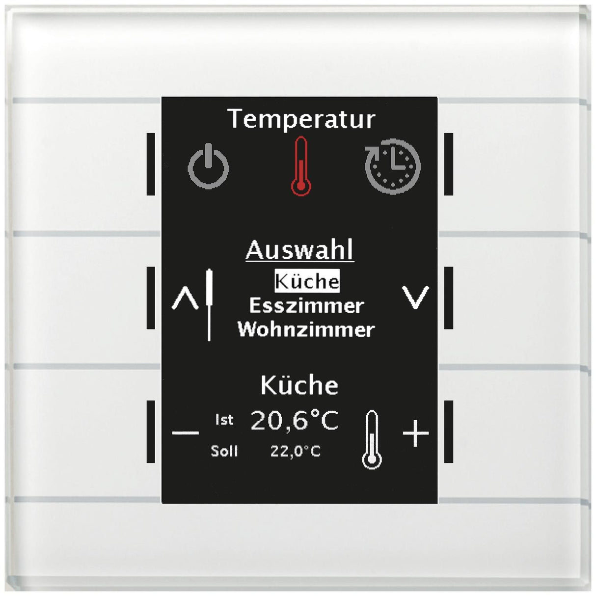 MDT BE-GBZW.01 Glas Bedienzentrale Smart m.Farbdisplay Weiß