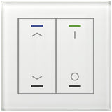 MDT BE-GTL2TW.C1 Glastaster II Light 2fach RGBW Temp. Weiß Jal./Schalten