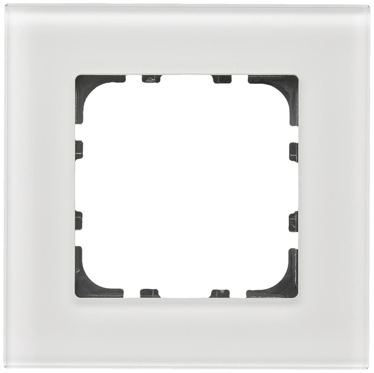 MDT BE-GTR1W.01 Glasrahmen 1fach f.55mm Programme Weiß