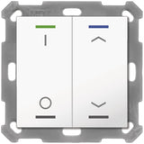 MDT BE-TAL55T2.D1 Taster Light 55 2fach RGBW Temp. Reinweiß glänzend Schal./Jal.