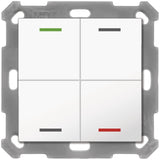 MDT BE-TAL55T4.01 Taster Light 55 4fach RGBW Temp. Reinweiß glänzend Neutral