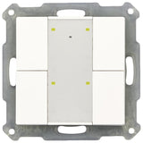 MDT RF-TA55A4.01 KNX RF+ Funk Taster Plus 4fach m.Aktor Reinweiß glänzend