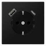 Jung LS1520-15CASWM SCHUKOsteckdose m.USB Typ AC