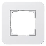 GIRA 0211410 Abdeckrahmen 1fach E3 Reinweiß/Reinweiß glänzend Soft-Touch