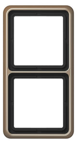 Jung CD582GB Rahmen 2fach gold-bronze