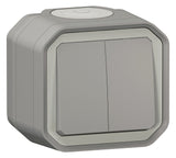 Legrand 069714L Plexo New FRAP Serienschalter 10 AX Steckkl.IK08 Grau