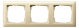 GIRA 021301 Abdeckrahmen 3fach Standard 55 Cremeweiß glänzend