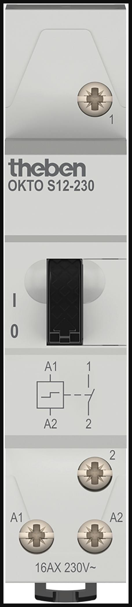 Theben OKTO S12-230 Stromstoßschalter elektromechanisch 1K /Schließer 3120120