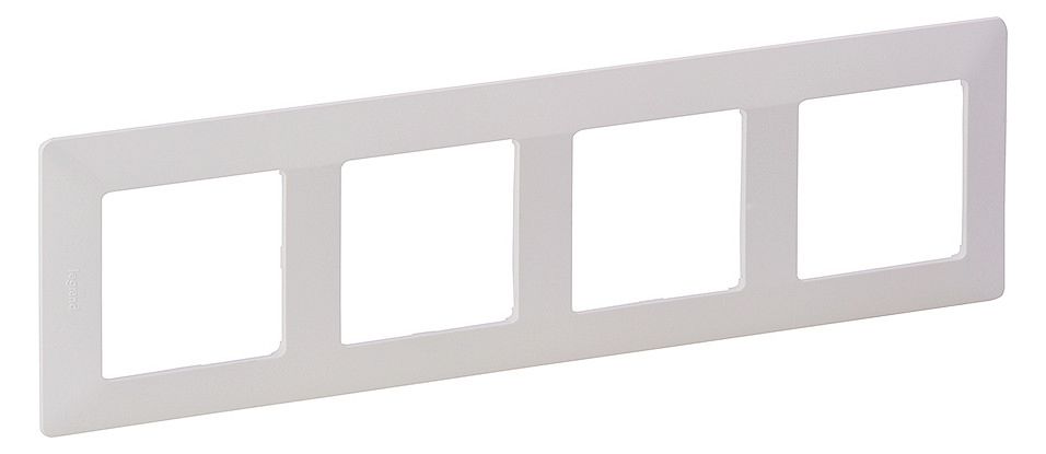 Legrand 754004 Rahmen 4-fach Valena Life ultraweiß Thermoplast