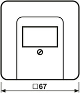 Jung CD569TWW Abdeckung f.TAE alpinweiß
