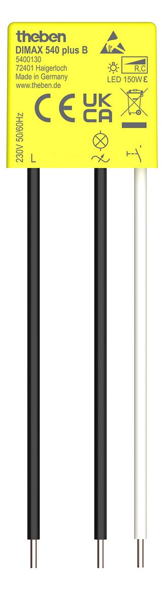 Theben DIMAX 540 plus B Mini-Univ.dimmer UP 150W LED R- u.C-Lasten o.Neu 5400130