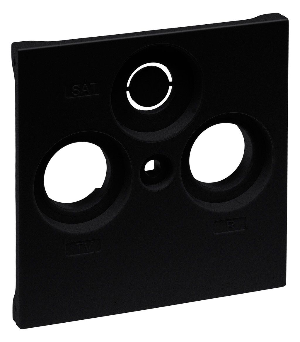 Legrand 765356 SEANO Abdeckung TV-R-SAT f.Fremdfabrikate Farbausführung:Schwarz