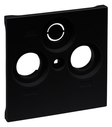 Legrand 765356 SEANO Abdeckung TV-R-SAT f.Fremdfabrikate Farbausführung:Schwarz
