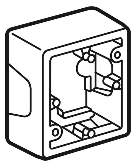 Legrand 776181 Aufputz Gehäuse 1-fach Creo ultraweiß