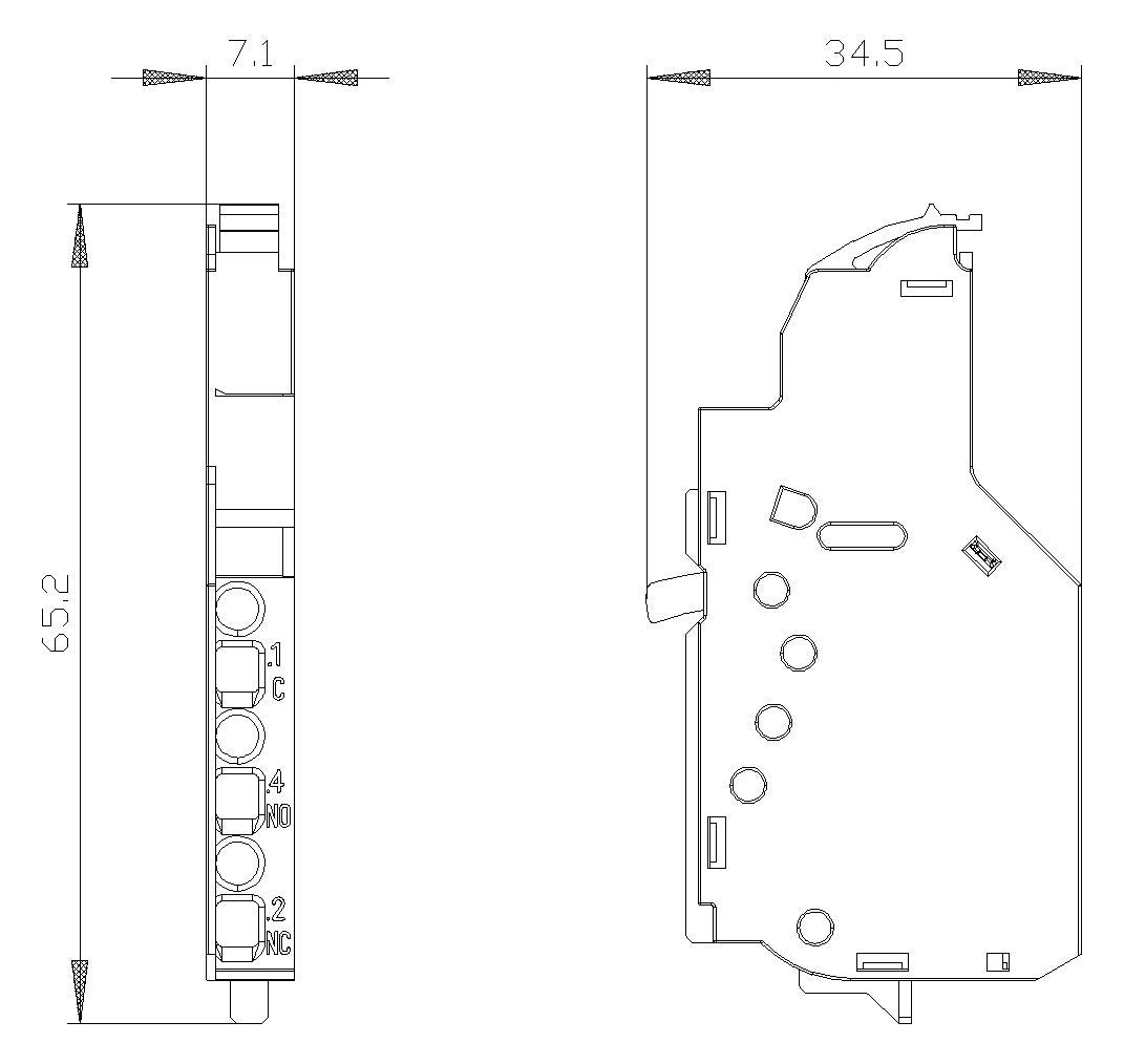 Siemens 3VA9988-0AA12 Hilfsschalter 7mm Bauhöhe
