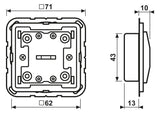 Jung LSCD10911ST KNX Taster Universal 1f