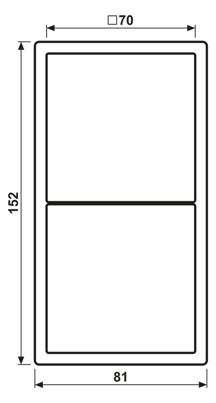 Jung LS982SW Rahmen 2fach Serie LS schwarz