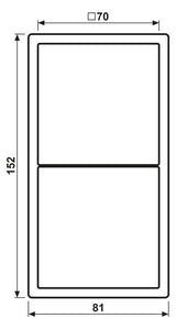 Jung LS982SW Rahmen 2fach Serie LS schwarz